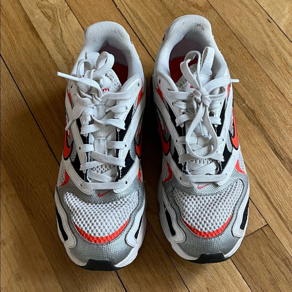 Women’s Nike White and Orange Sneakers